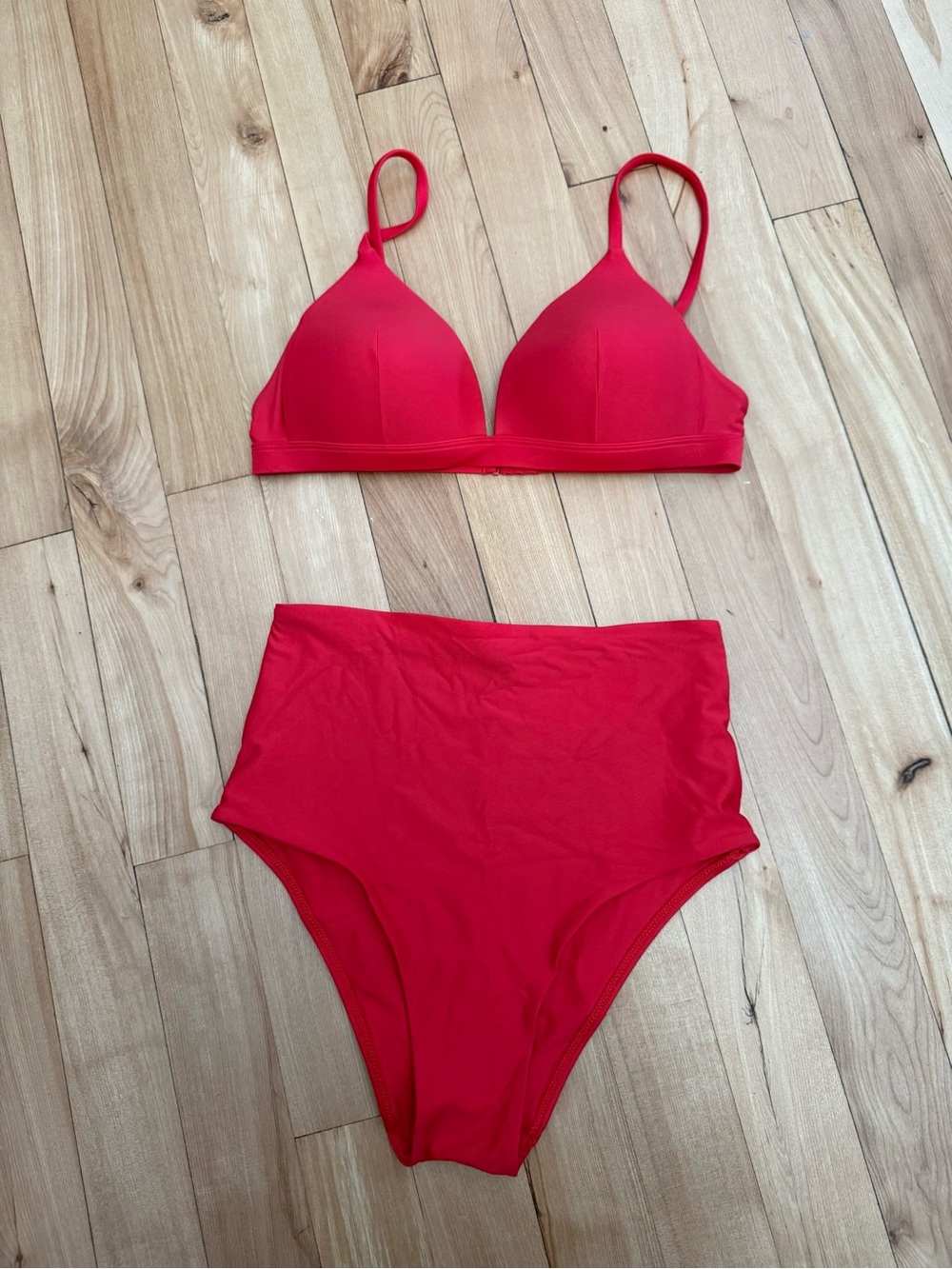 lululemon athletica Red High-Rise Triangle Bikini